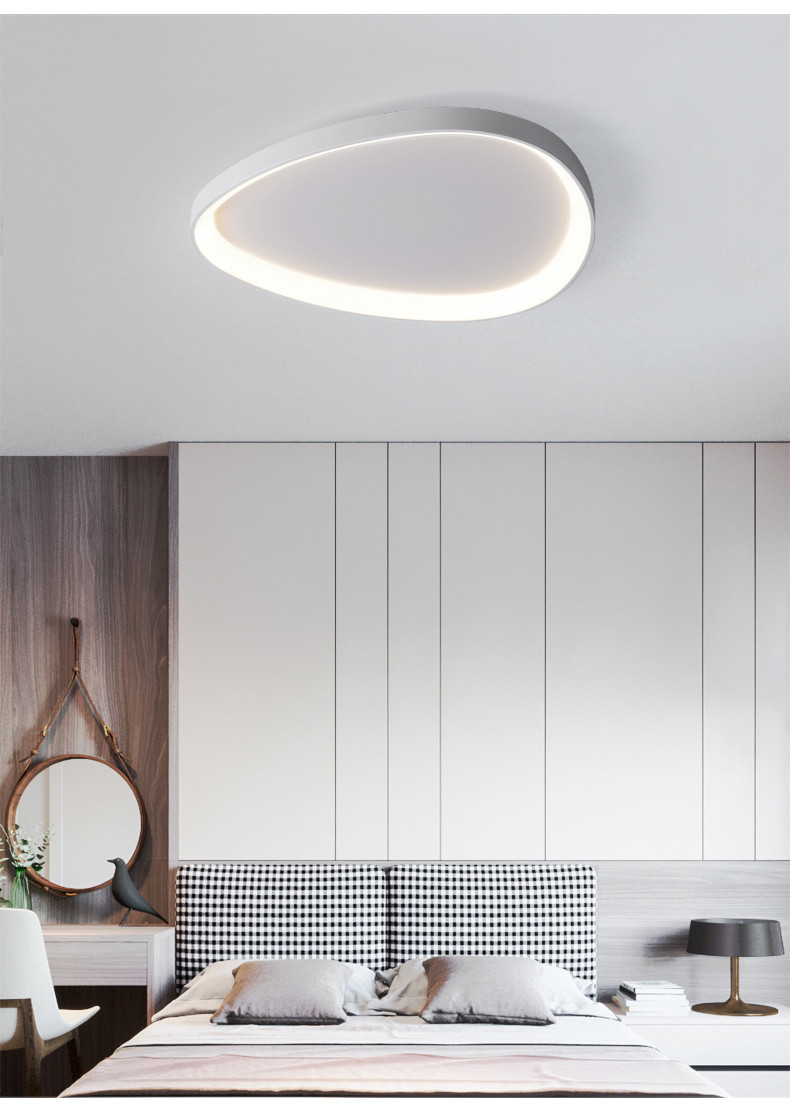 Nordic Bedroom Lamps Simple Modern Recessed Round Led Ceiling Lights Chandelier(WH-MA-243）