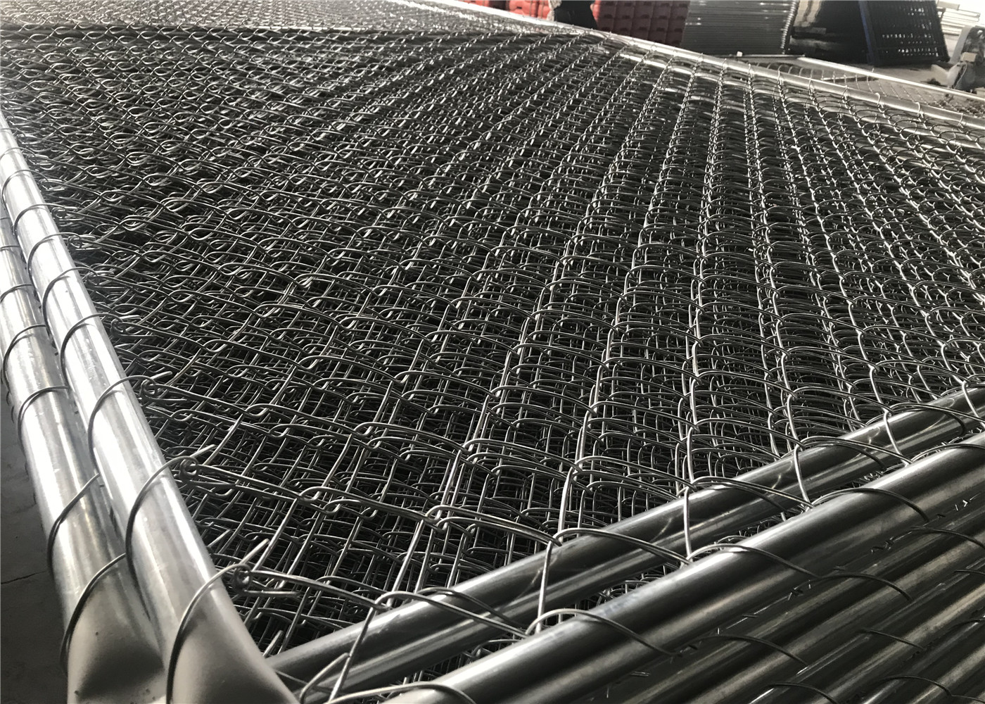Temporary chain link fence 6'x12' Cold Zinc Painted at All welds