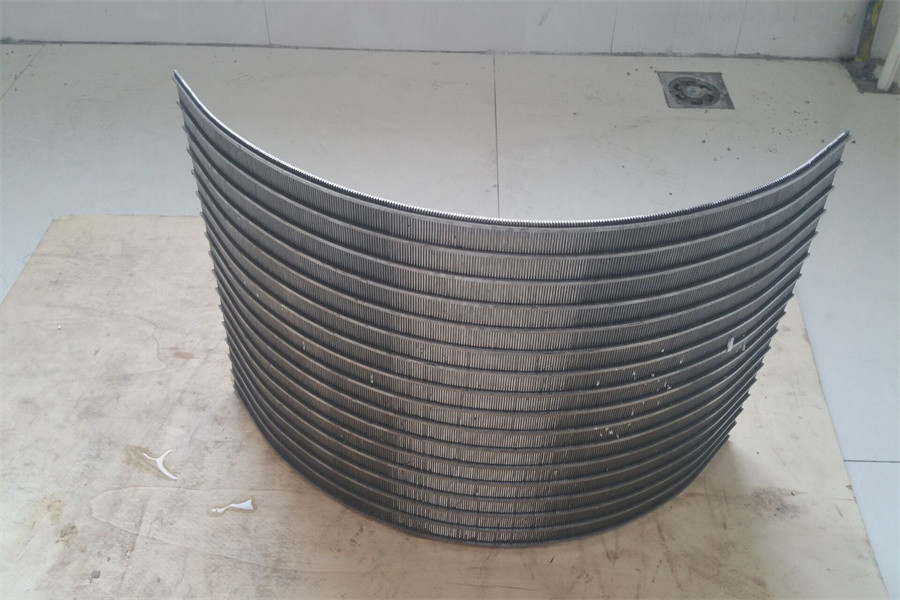 SS 304 304L Sieve Filter Screen Juice Processing Static Wedge Wire Screen