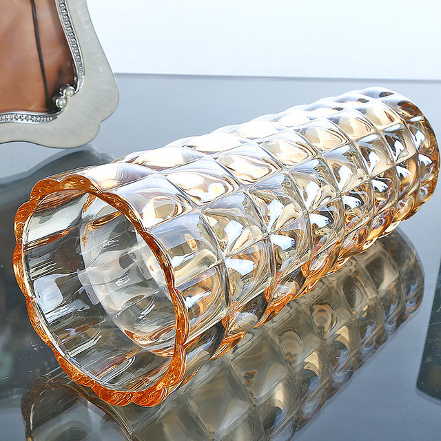 Colorful Crystal Vase Home Decoration Vase Flower Contatiner