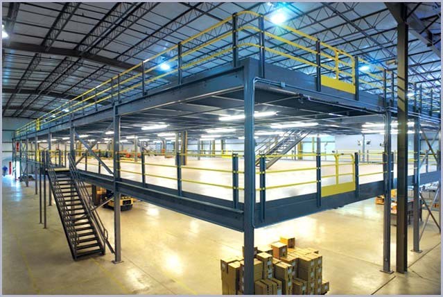 Multi Level Pallet Rack Supported Mezzanine , Steel Structure Mezzanine Floor