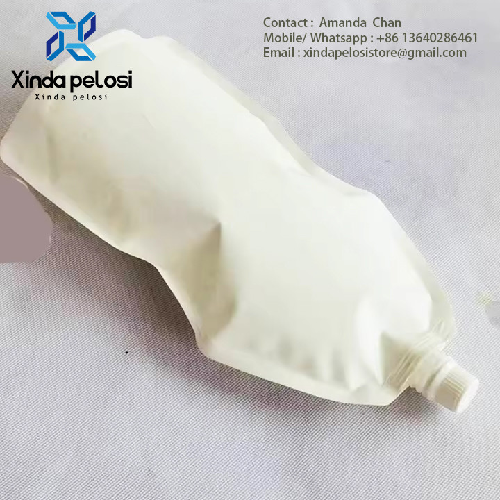 Stand Pouch With Special Shape Laminated Materiel For Juice Or Water Or Wine Packing And So On