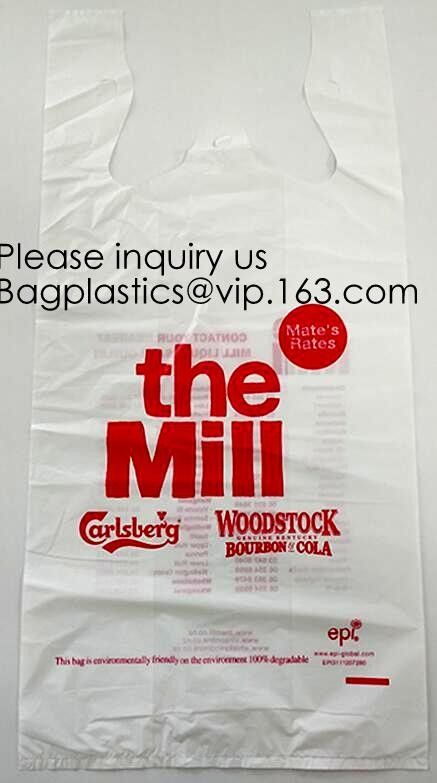 Tie Compostable Shopping Bag Corn Starch Based Wholesale Biodegradable 100% Compostable Bags On Roll