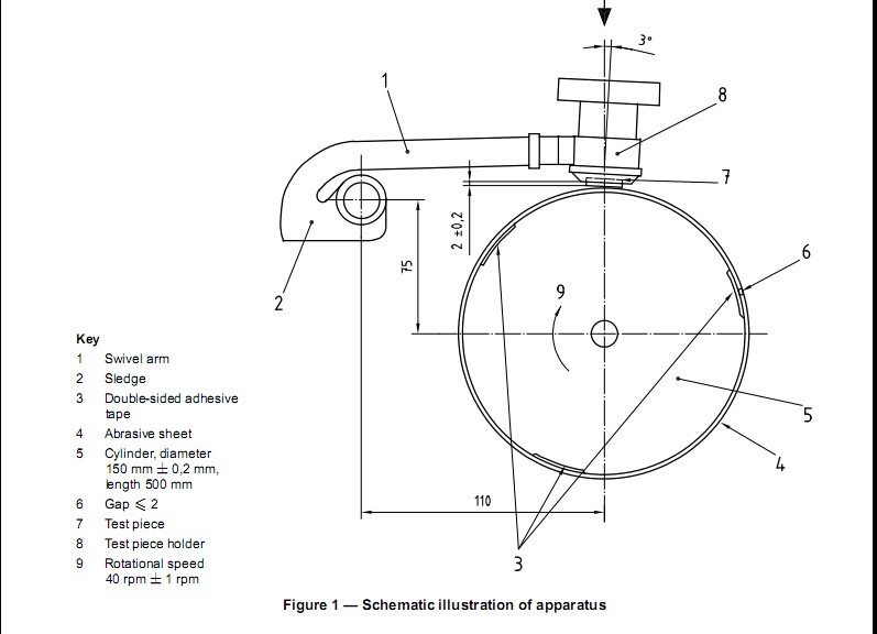 Rubber Testing Equipment Rotary Drum DIN Abrasive Tester , Abrasion Resistance Tester
