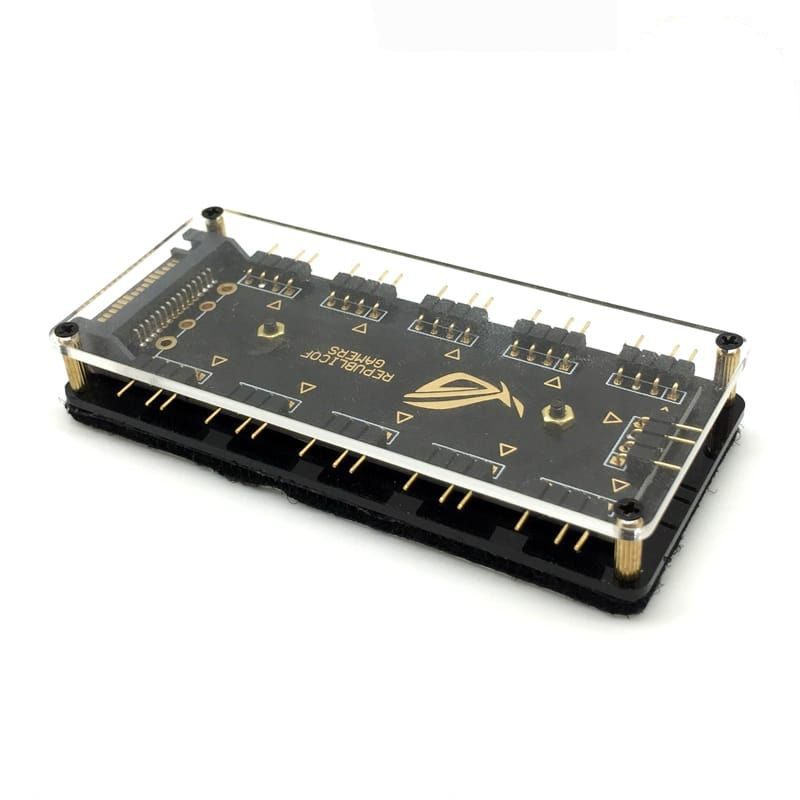 RGB hub motherboard RGB interface expansion 10 way computer motherboard 5v3 pin 12v4 pin expansion