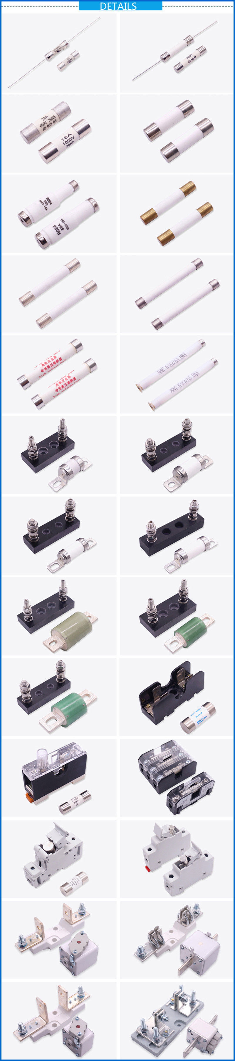 Battery M8 MRBF Terminal Fuse Block For Automotive Bolt Down Fuse 30 To 500A 58V