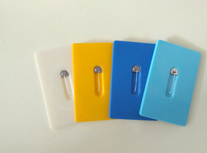 Polyester Dental Floss Card / 10 Meters Oral Care Dental Flosser Picks with Mirror