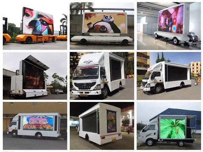 Waterproof Mobile Truck LED Display Rental Vehicle Screen P3.91 With Smd Lamp