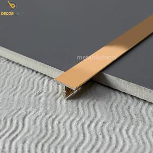  Aluminium Edging Profile T Shaped Transition Strip Rose Gold Manufactures