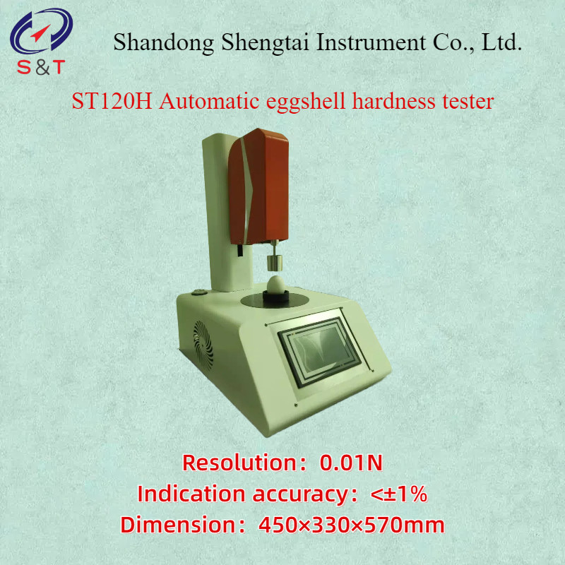 Automatic Eggshell Hardness Tester ST120H Indication Accuracy <�±1% Resolution 0.01N