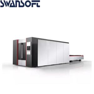  Fiber Laser Cutting Machine 2000W Fully Enclosed with Exchange Table 6020 CE Standard cnc laser cutting machine Manufactures