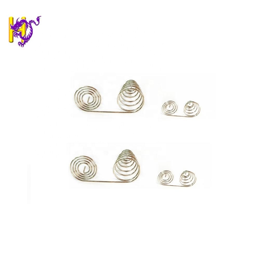 Carbon Steel SUS304 Double Conical PCB AA Battery Contact Spring