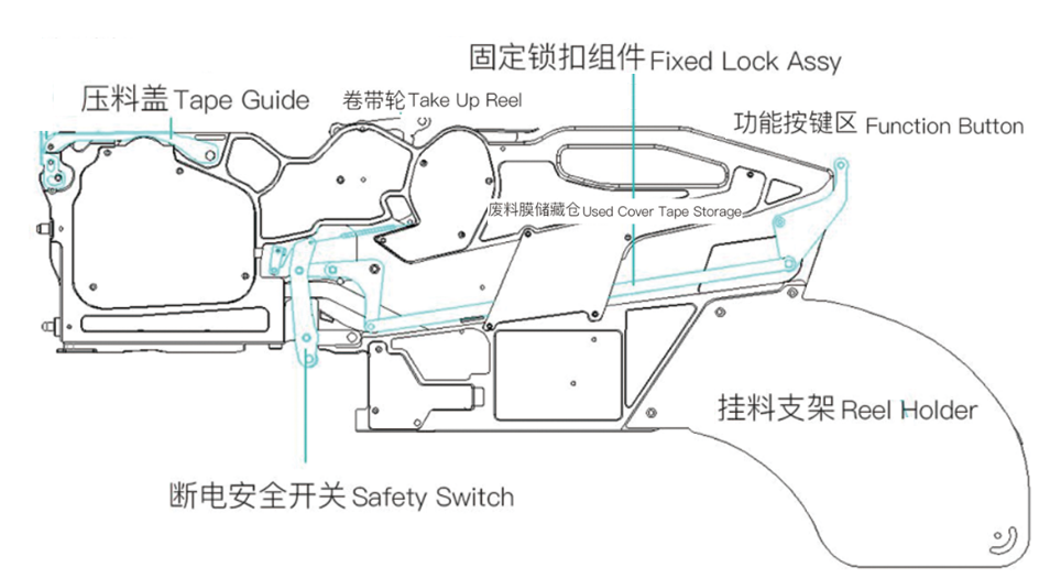 OEM SMT Samsung SM Feeder electronic SME feeder 56mm for sm471 sm481 sm311 sm421 pick and place machine