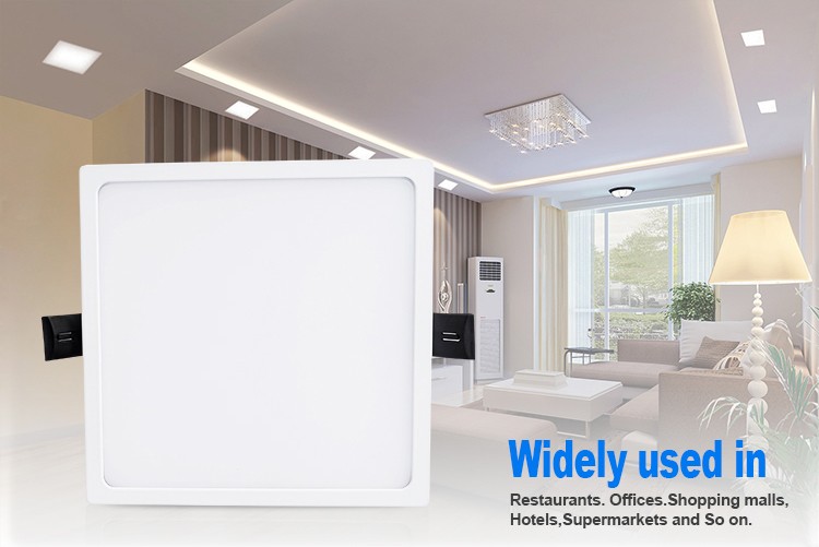 Unique Design Super Slim Aluminum Lamp Body Panel Light,New Product Ultra-narrow SMD Led Ceiling Square Embedded Plate Light