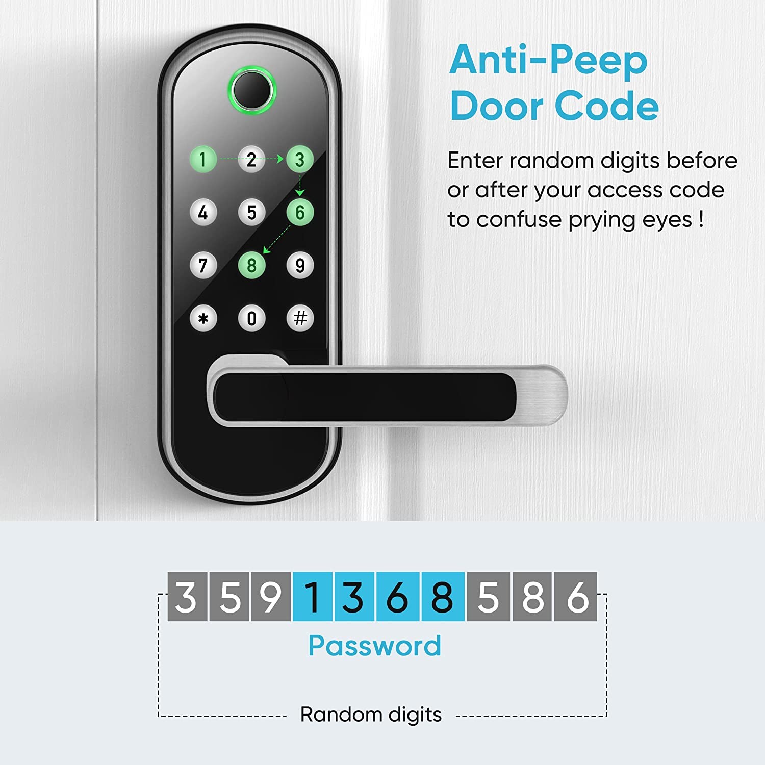 Waterproof Wifi Electrical Digital Tuya Smart Locks Fingerprint Smart Door Lock