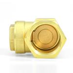 DN32 DN15 Metal Connector Brass Horizontal Non Return Swing Check Valve