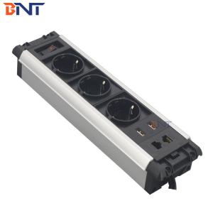 4 port under desk mounted power board socket with usb charging & data