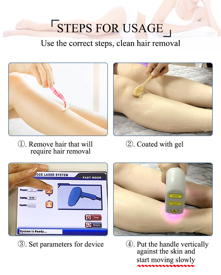 Ultra Effective Diode Laser Hair Removal System With Cooling And FDA Clearance