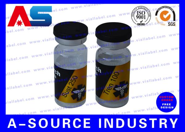 Hologram Overlay 10ml Vial Peptide Bottle Labels Stickers Printing For