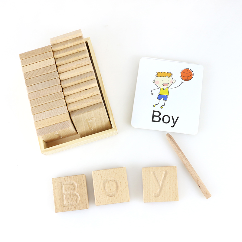 26 Alphabet Letters Children Wooden Toys Educational For Children Students