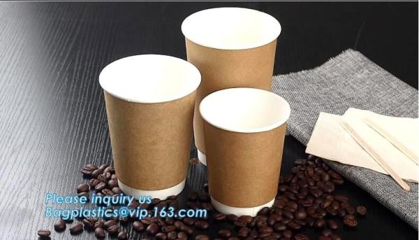 Custom LOGO printed disposable coffee paper cup,AMAZON hot selling heat