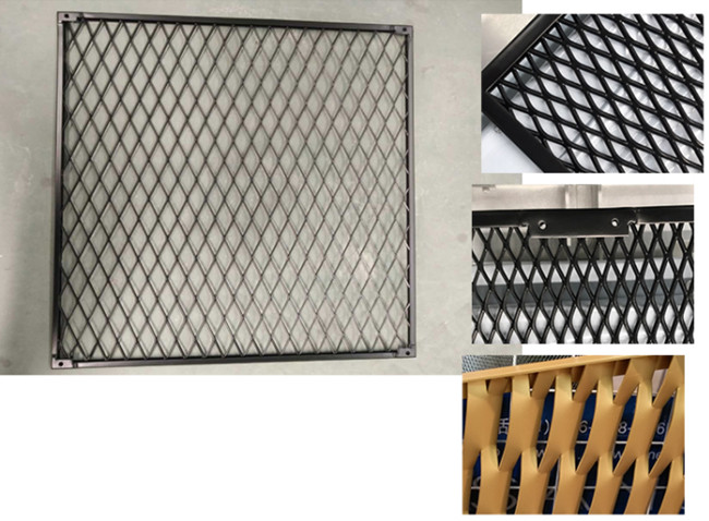 MAX 300mm Expanded Metal Wire Mesh 14mm Hexagonal Perforated Sheet Decoiling Cutting