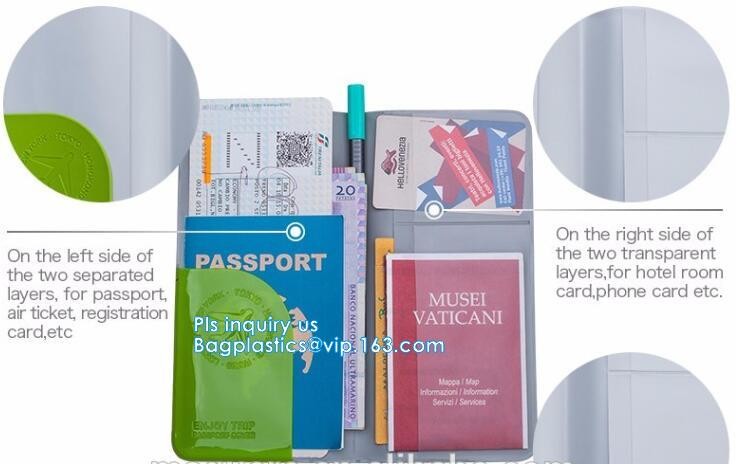 New Arrival Plastic PVC Passport cover, Fashion journey 3D PVC synthetic leather travel map passport cover, passport pac
