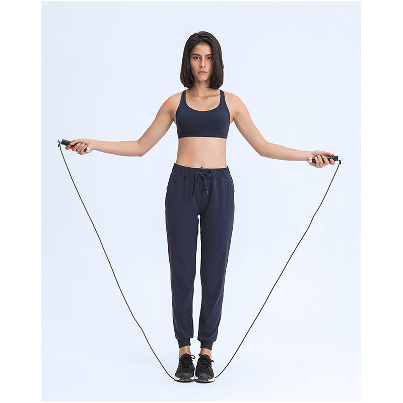 Naked Feeling Breathable Women Sports Bra Cross Back With Removable Pad