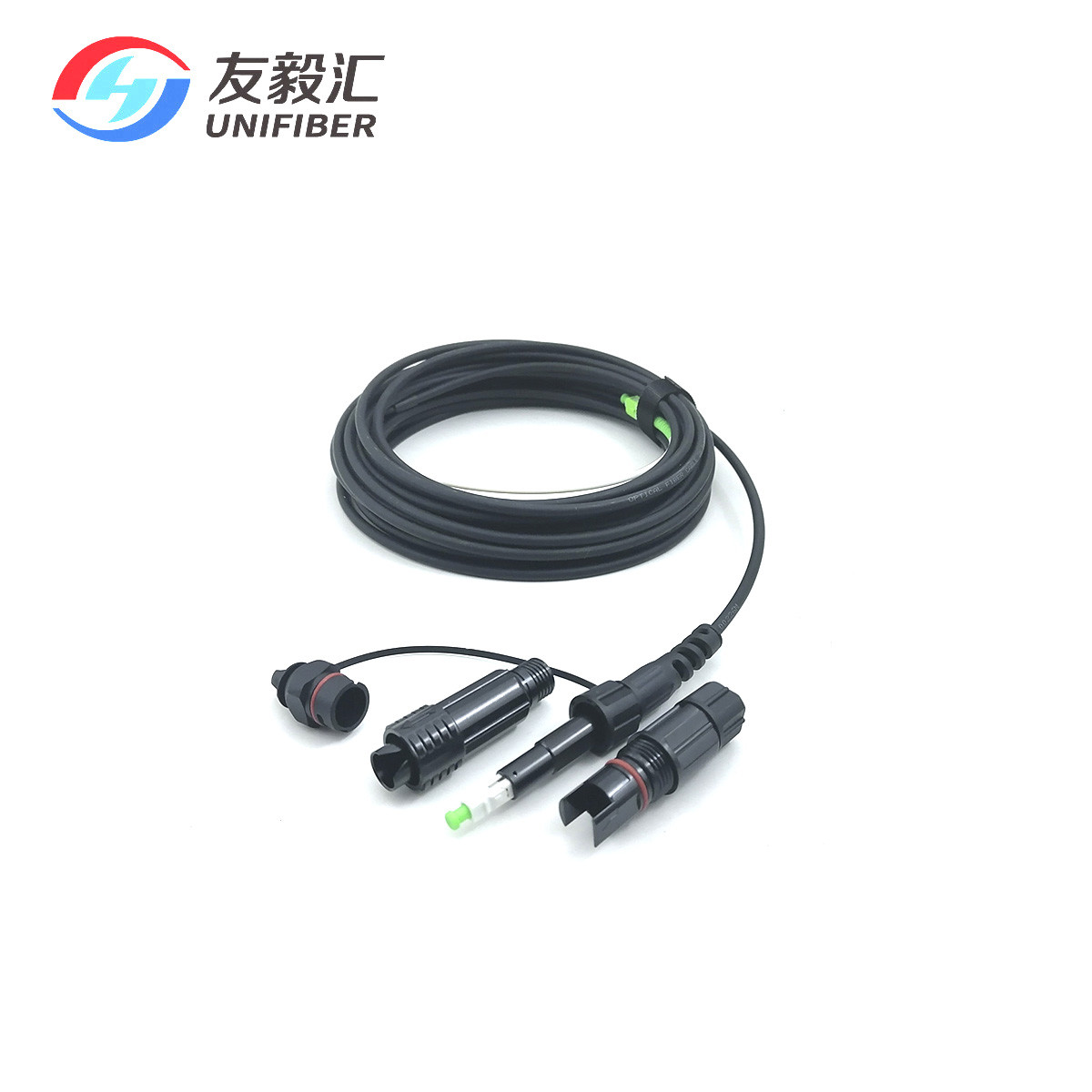 FTTH Outdoor Pre Connectorized Drop Cable Compatible Huawei Mini SC/APC Corning Optitap