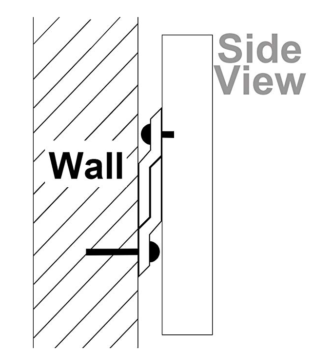 Sturdy 2'' Interlocking French Cleats Stamping Process for Hanging Mirrors and Panels