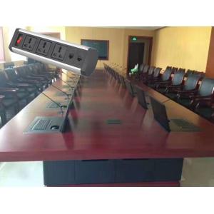 Movable Aluminum Alloy Multimedia Desktop Socket With Modular Design