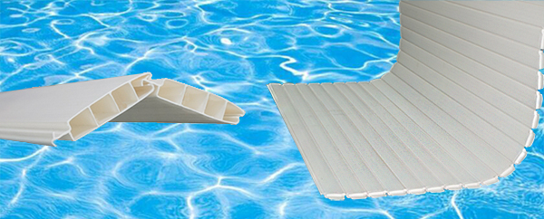 Transparant Blue AUPOOL OEM Automatic Pool Cover with CE Certifications and 12V Motors