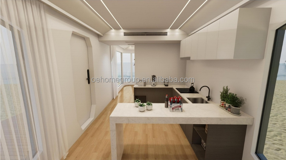 Fully Assembled Prefab Houses Customized Small Prefab House For Guard Room Prefab House Kit