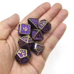 Mini RPG Dice 7 Piece Tiny Polyhedral Set magic the gather chip Dice Sets
