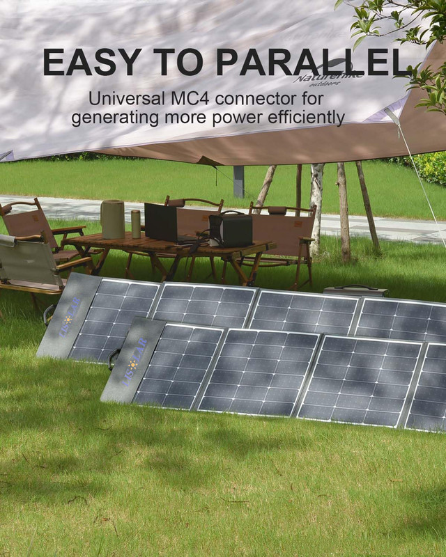 Lightweight Semi Flexible Solar Panel Bendable For Portable Generator Power Stations