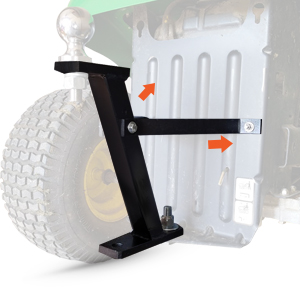 Customized Logo Design Steel Lawn Mower Trailer Towing Hitch for Cub Cadet Pro Hi Hitch