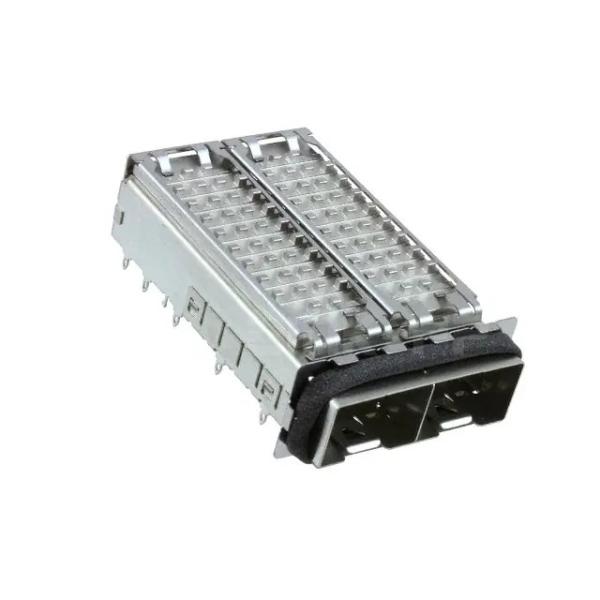 TE 2198224-1 Position SFP+ Cage Ganged (1 x 2) with Heat Sink Connector Press