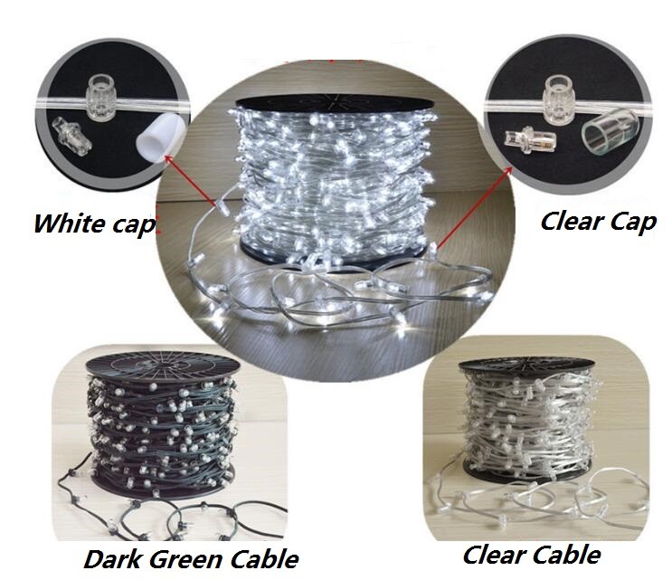 100m led string lights outdoor crystal clip copper fairy lights 666 led 12v rgb xmas light