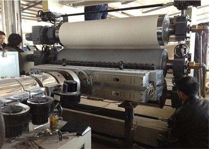 Double Screw Extruder PVC Plastic Sheet Making Machine For Furniture Decoration