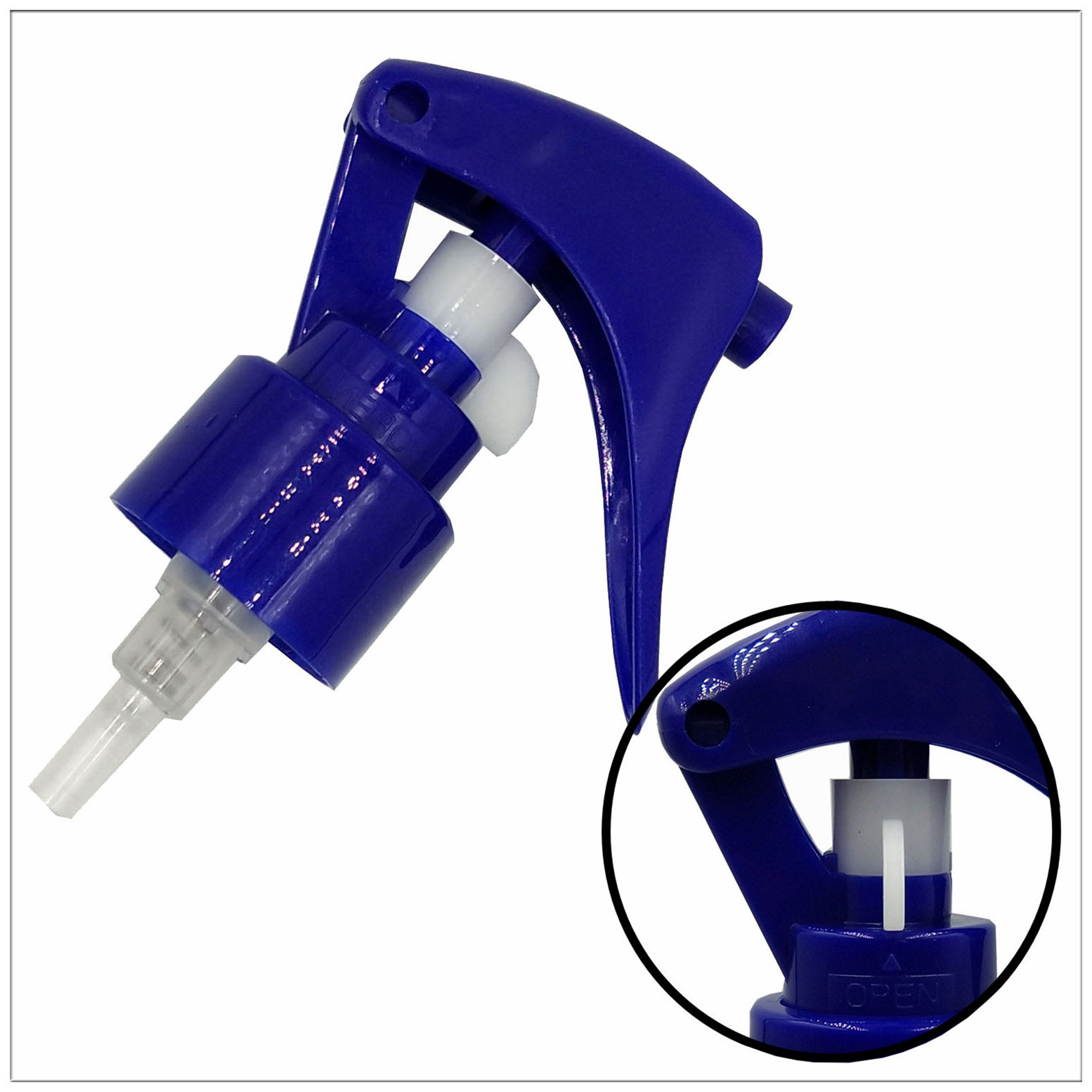 Blue Mini Trigger Sprayer Leakage Proof 24mm 28mm Inner Diameter