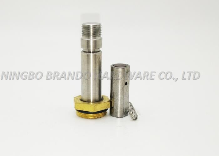 2 / 2 Way Solenoid Stem Thread Connection Seat Movable Core With Air Exhausted Vent
