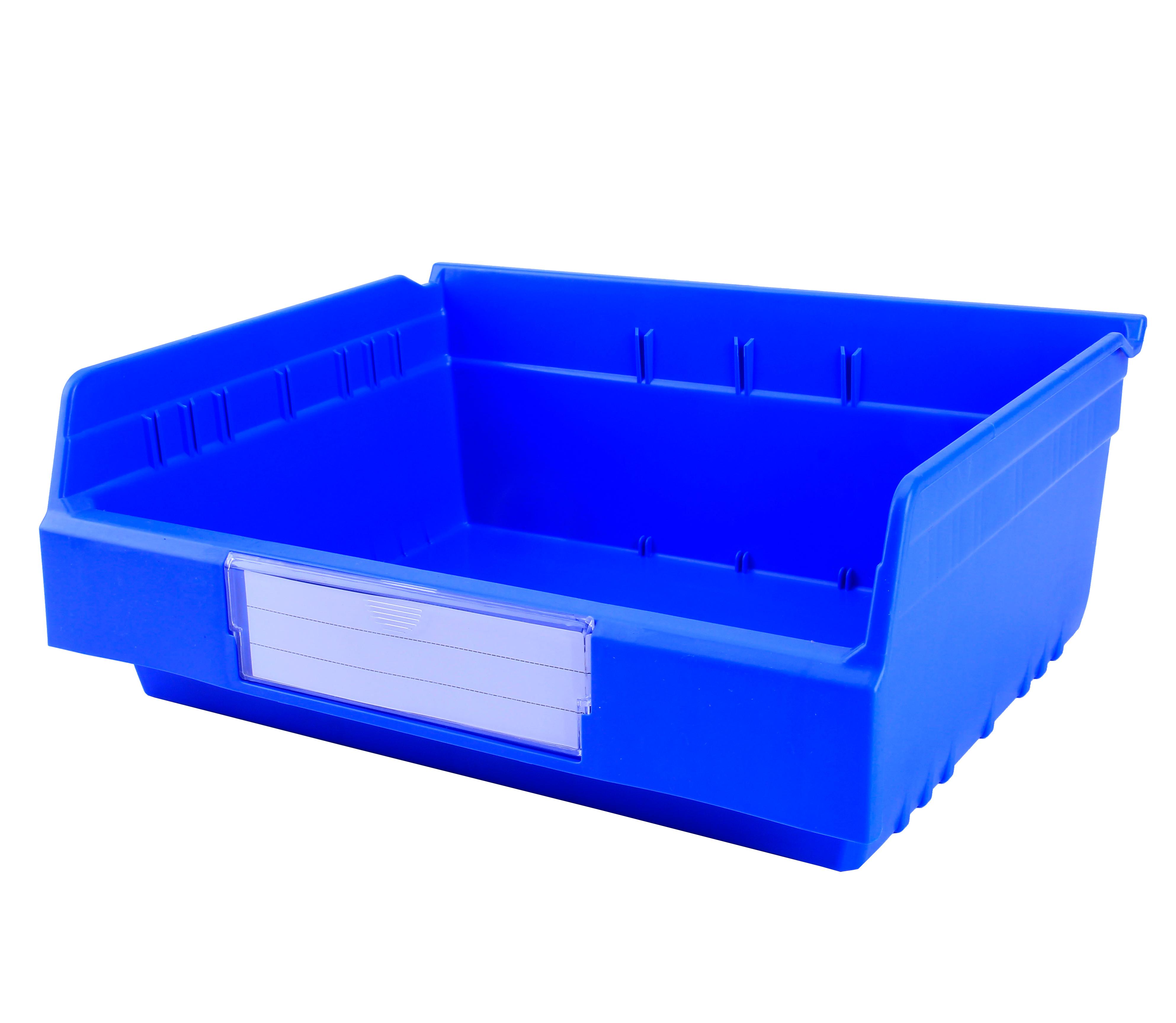 PP Semi-Open Front Shelf Storage Bin with Dividers The Ultimate Warehouse Organizer