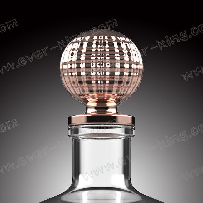 Liquor Spirit Glass Bottle Logo Embossed Customized 750ml
