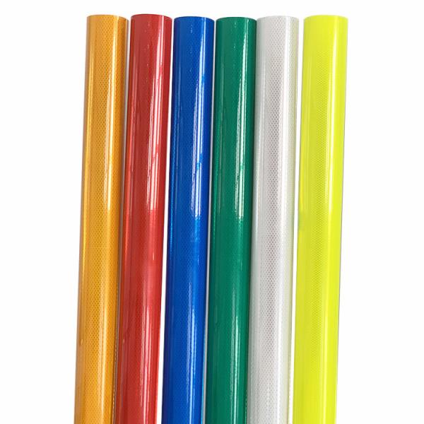 Diamond Grade Prismatic Reflective Sheeting Various Colors For Road Traffic
