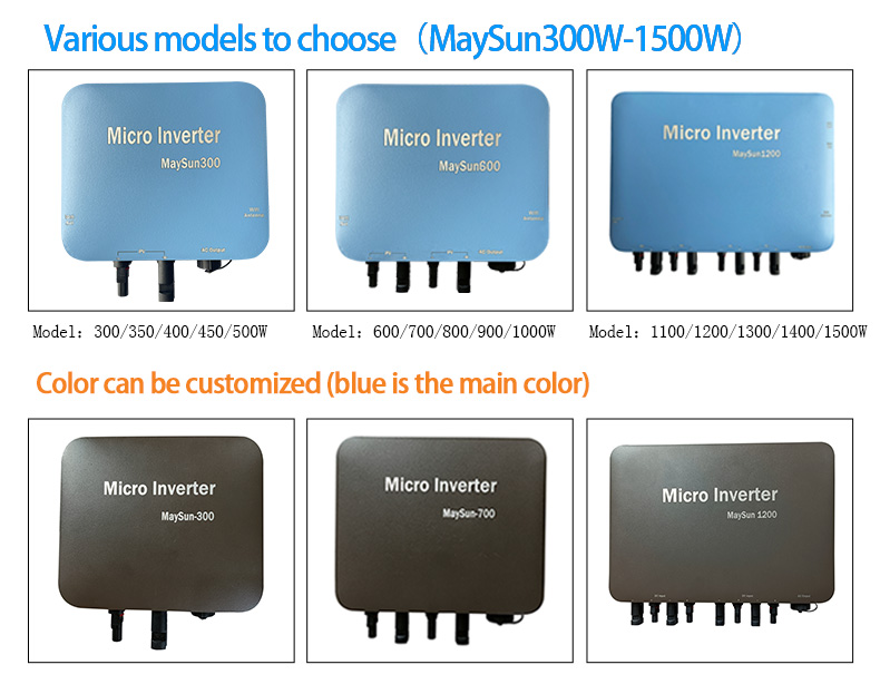 Smart Micro Inverter 110V Solar System On Grid Solar Grid Tie Micro Inverter Low Price Micro Inverter 800W 1000W