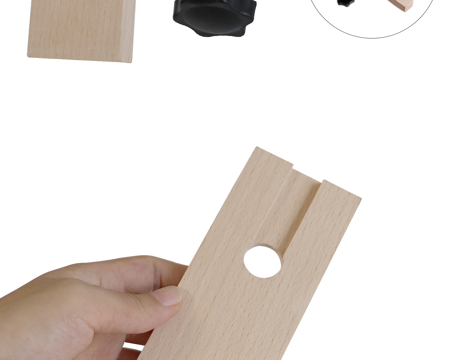 Multi Purpose Handmade Jewelry Tools Auxiliary Wood Clamp Holder