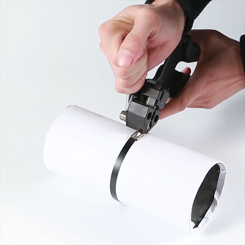 4.6mm 7.9mm 10mm Cable Tie Tools Stainless Steel Cable Tie Clamp