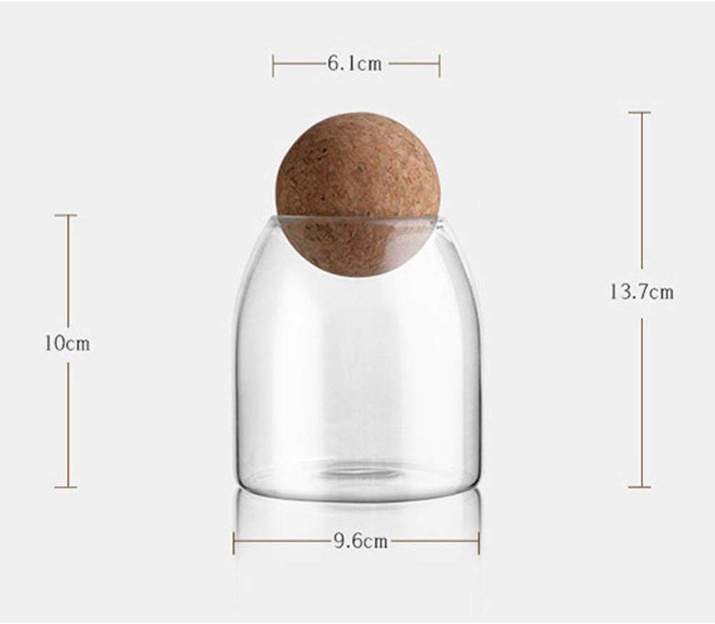 Airtight Seal Wooden Jar Lid Wood Ball Lids Food Storage Canister For Tea Coffee