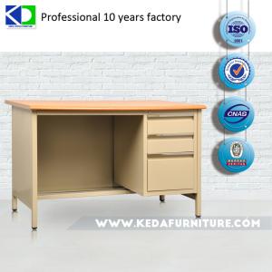 Knock Down Structure Office Table Desk With 25mm Wooden Desktop