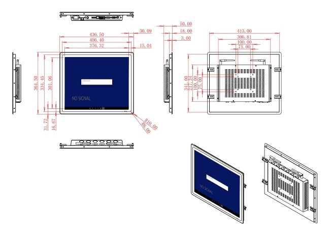 19-Inch Integrated Android Touch Display for Access Control and Diagnostics Tools